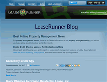 Tablet Screenshot of blog.leaserunner.com